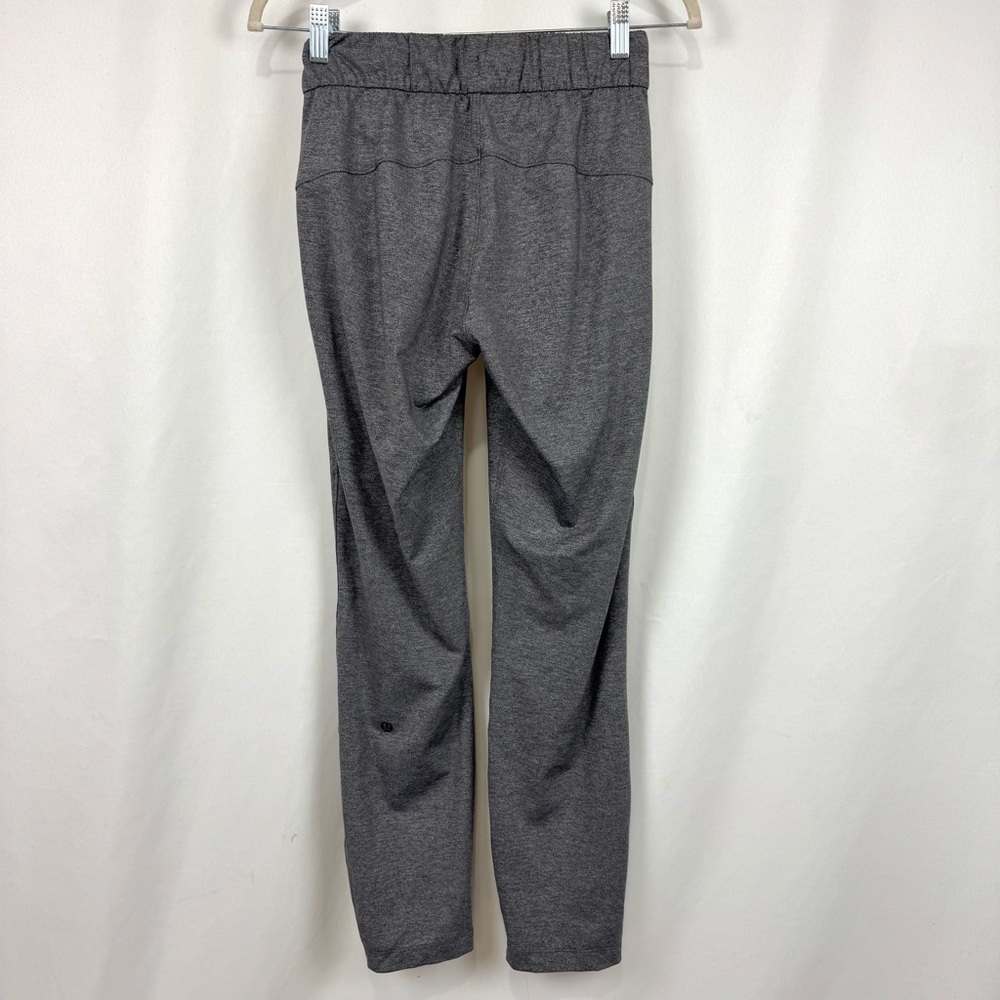 Lululemon On The Fly Pant 28" Womens Size 2 Casual Pull On Heathered Grey Black - Picture 6 of 12